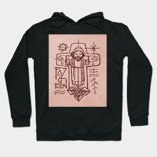 Franciscan brother and christian symbols Hoodie